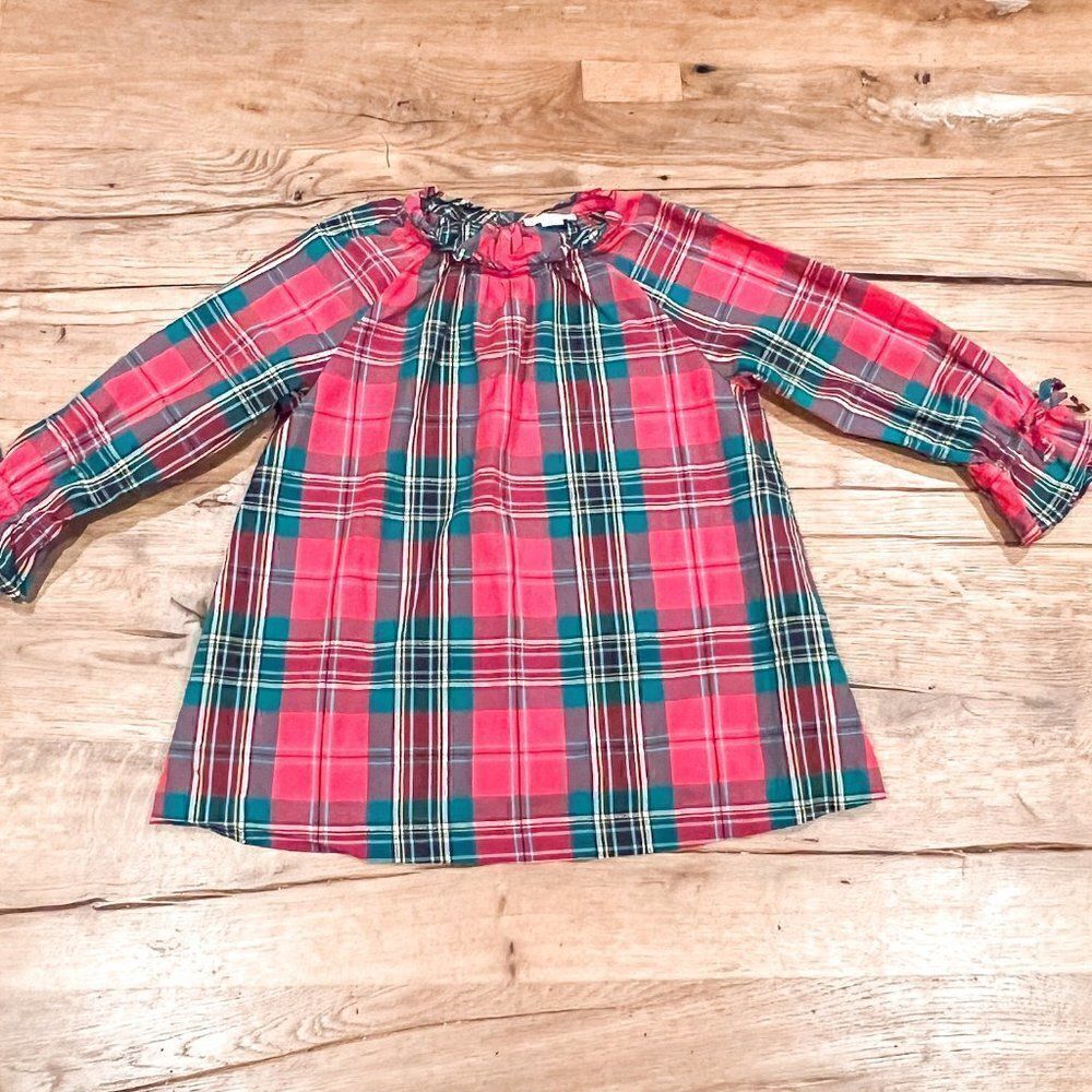 Crewcuts Tartan Plaid Blouse, Size 8